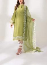 Grace S1011-Embroidered 3pc Lawn Dress with Embroidered Munar Dupatta.